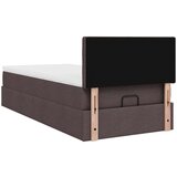 vidaXL Otomanski krevet s madracem tamnosmeđi 100x200 cm tkanine | shoptok.hr