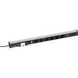 Treston Letev z vtičnicami za delovne mize, 6 vtičnic, 2 x USB, stikalo FI, dolžina 836 mm | Shoptok.si