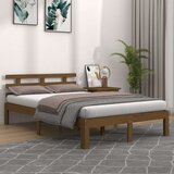  Posteljni okvir medeno rjav iz trdnega lesa 200x200 cm, (20647300) Cene