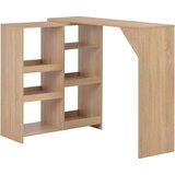 vidaXL Barski stol s pomičnom policom boja hrasta 138 x 39 x 110 cm | shoptok.hr