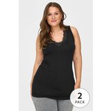Only Carmakoma Top črna | Shoptok.si