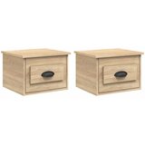  Zidni noćni ormarići 2 kom boja hrasta sonome 41,5 x 36 x 28 cm | Eponuda.com