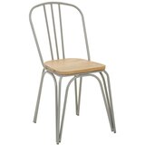 Premier Housewares Siva/u prirodnoj boji blagovaonska stolica od čvrstog brijesta District – Cijene