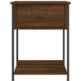  Noćni ormarić boja smeđeg hrasta 44x45x58 cm konstruirano drvo | Eponuda.com