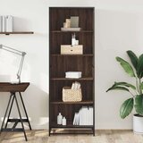 vidaXL Knjižna omara rjavi hrast 60x35x170,5 cm inženirski les | Shoptok.si