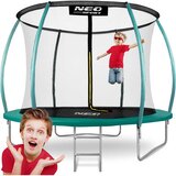 Neo-Sport profilirani vrtni trampolin 312 cm (10 ft) s unutarnjom mrežom, tirkizni | shoptok.hr