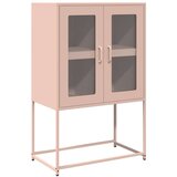 vidaXL Visoka ploča ružičasta 68x39x107 cm čelik | shoptok.hr