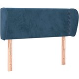 The Living Store vzglavje z ušesi temno modro 103x23x78/88 cm žamet - vzglavje, (21418795) | Shoptok.si