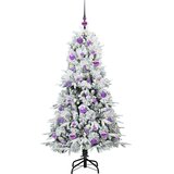  Umjetno božićno drvce s nogom s stalakom Bijelo 150 cm PE i PVC | shoptok.hr