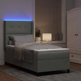  s opruga kutije Svijetlo siva 90 x 200 cm Baršun | shoptok.hr