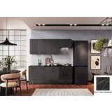 Stolkar KUHINJSKI BLOK ANIKA 200 CM - ANTRACIT SIVA-rni marmor | shoptok.hr