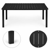 Multi Garden veliki vrtni stol za 8 osoba 180×90 cm za terasu i vrt – crni | shoptok.hr