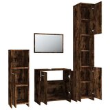  4-dijelni set kupaonskog namještaja boja hrasta drveni | shoptok.hr