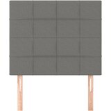  Uzglavlje tamno sivo 80x5x118/128 cm tkanina | shoptok.hr