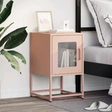vidaXL Nočna omarica Pink 36x39x60,5 cm Hladno valjano jeklo | Shoptok.si