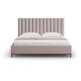 Mazzini Beds Svijetlo ružičasti tapecirani bračni krevet s prostorom za odlaganje s podnicom 140x200 cm Casey – | shoptok.hr