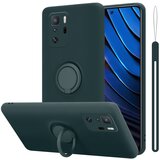Cadorabo Ohišje, združljiv s Xiaomi v tekoči zeleni barvi - zaščitni pokrov iz fleksibilnega silikona TPU z obročem, (20595692) | Shoptok.si