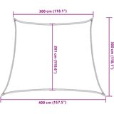  Jedro za zaštitu od sunca 160 g/m² Trapezoidno narančasto 3/4x3 m HDPE | Shoptok.si