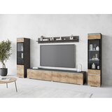 XXXL Dnevni Regal Vera I, Antracit, Barva Kostanja, Z Osvetlitvijo | Shoptok.si