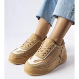 Gemre Beige platform sneakers Seluci | Shoptok.si