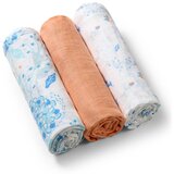 BabyOno tetra plenice Muslin Rože, oranžne Cene