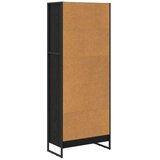vidaXL Ormarić za knjige Crni hrast 80 x 30 x 155 cm Konstruirano drvo | shoptok.hr