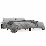 Furnova Posteljni okvir rjav hrast 160x200 cm inženirski les in kovina, (21941854) | Shoptok.si