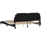  Okvir za krevet s uzglavljem crno-bijeli 180x200cm umjetna koža | shoptok.hr