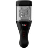 PDX Elite Rotobator - prozirna-crna umjetna vagina | shoptok.hr