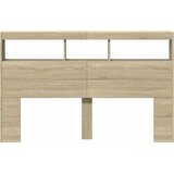 Ormarić za uzglavlje s LED svjetlima boja hrasta 160x17x102 cm | shoptok.hr