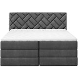 MID.YOU POSTELJA BOXSPRING 180 cm x 200 cm , tekstil, leseni material antracit | Shoptok.si