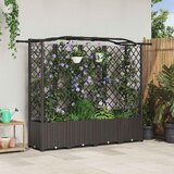  Povišeni krevet s mrežom i krovom Smeđa 204 x 40 x 138 cm PP | shoptok.hr