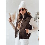 DStreet Kamizelka damska pikowana URBANELLE brązowa | Shoptok.si