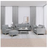 vidaXL 4-dijelni set sofa s jastucima svjetlosivi od tkanine | shoptok.hr