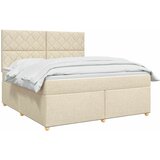  Boxspring krevet s madracem Krem 160 x 200 cm Tkanina 160 x 200 x 140.5 cm | shoptok.hr