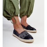 Gemre Black Glossy Espadrilles Surana Cijene