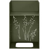  Vrtna saksija Maslinastozelena 50 x 50 x 75 cm Čelična vrata | shoptok.hr