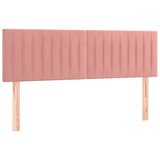 Maison Chic Posteljno vzglavje - Vzglavna omarica 2 kosa roza 72x5x78/88 cm žamet, (22076915) Cene