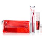 Swissdent extreme whitening darilni set zobna pasta extreme whitening toothpaste 50 ml + ustni sprej extreme mouth spray 9 ml + zobna ščetka soft toothbrush 1 ks + torbica Cene