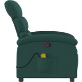  Masažni naslanjač temno zeleno blago, (20923102) | Shoptok.si