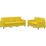 Maison Chic Sedežna garnitura - kavč 2-delna rumen žamet, (21728295) | Shoptok.si