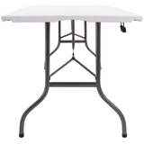  Sklopivi vrtni stol bijeli 180 x 72 x 72 cm HDPE | shoptok.hr
