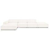 Micadoni Home Bež kotni kavč s tkanino bouclé (levi kot) Jodie - Micadoni Home Cene