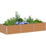 Vrtna visoka greda Svetlo rjava 240 x 80 x 45 cm, (5000287811) | Shoptok.si