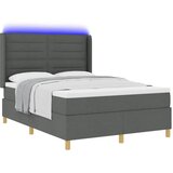  s opruga kutije s LED trakama Siva 160 x 200 cm tkanina | shoptok.hr