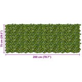 Zaslon za balkon s lišćem Zelena i žuta 200 x 75 cm | Eponuda.com