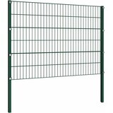 Ogradni panel sa stupovima od željeza 176,5 x 120 cm zelene boje | shoptok.hr