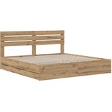  Bed Frame with Storage and Headboard Artisan Oak 180 x 200 cm | shoptok.hr