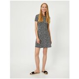 Koton Crew Neck Short Sleeve Floral Patterned Short Dress | Shoptok.si