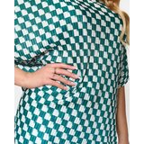 Resti Green women's pleated patterned set - Clothing | Shoptok.si